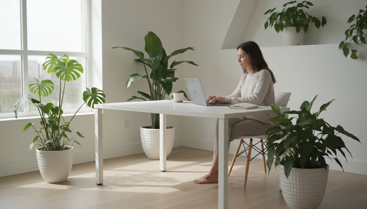 서울 강남 오피스에서 AI 자동화 대시보드를 보고 있는 한국인 직장인