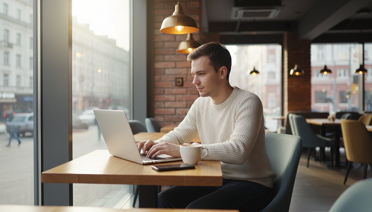 한국 스타트업 사무실에서 화이트보드에 워크플로우를 그리는 한국인 기획자