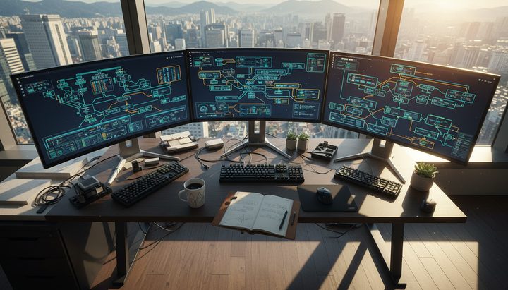 AI 에이전트 작동 원리 다이어그램