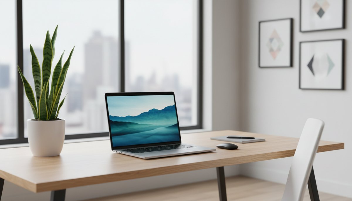 한국 증권사 사무실에서 AI 기업 분석 차트를 보는 한국 애널리스트