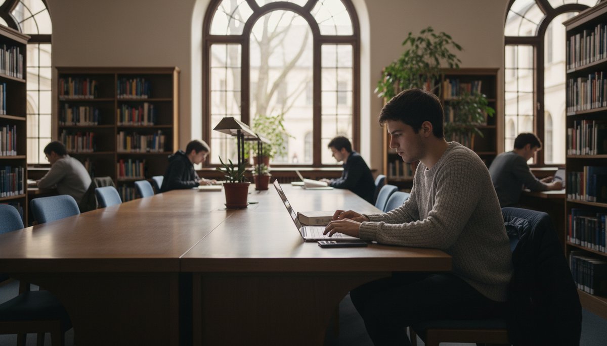 한국인 남성이 스튜디오에서 마이크와 모니터 앞에서 자막 작업하는 모습