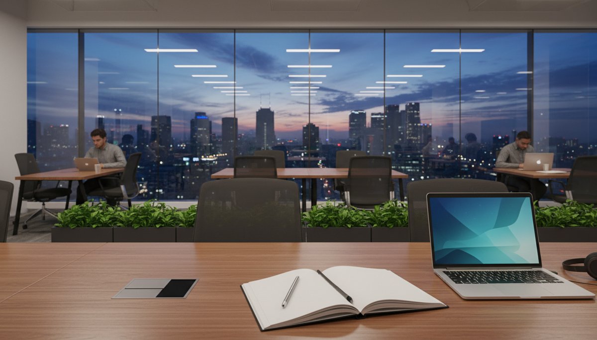 노트북 화면에서 ChatGPT와 Canva 디자인 편집창이 열린 모습