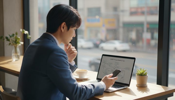 세 가지 프롬프트 체이닝 유형을 설명하는 다이어그램