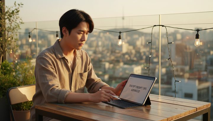 ChatGPT에 역할을 부여하는 프롬프트 작성 화면