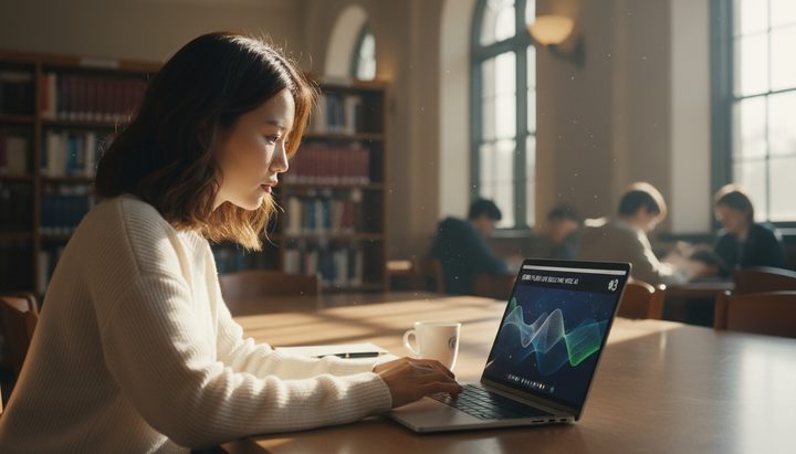 강남 오피스에서 회의 중 스마트폰의 AI 어시스턴트를 사용하는 한국인 남성