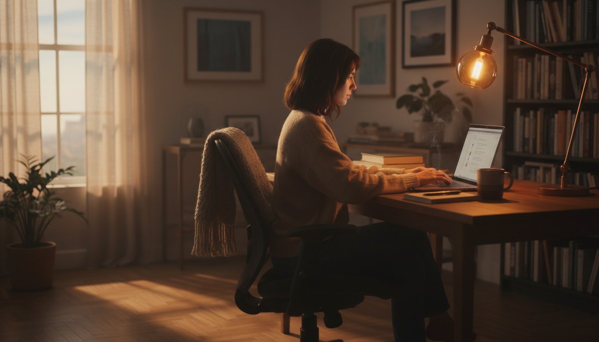 서울 성수동 크리에이티브 스튜디오 내부에서 대형 모니터로 영상을 비교 분석하는 장면