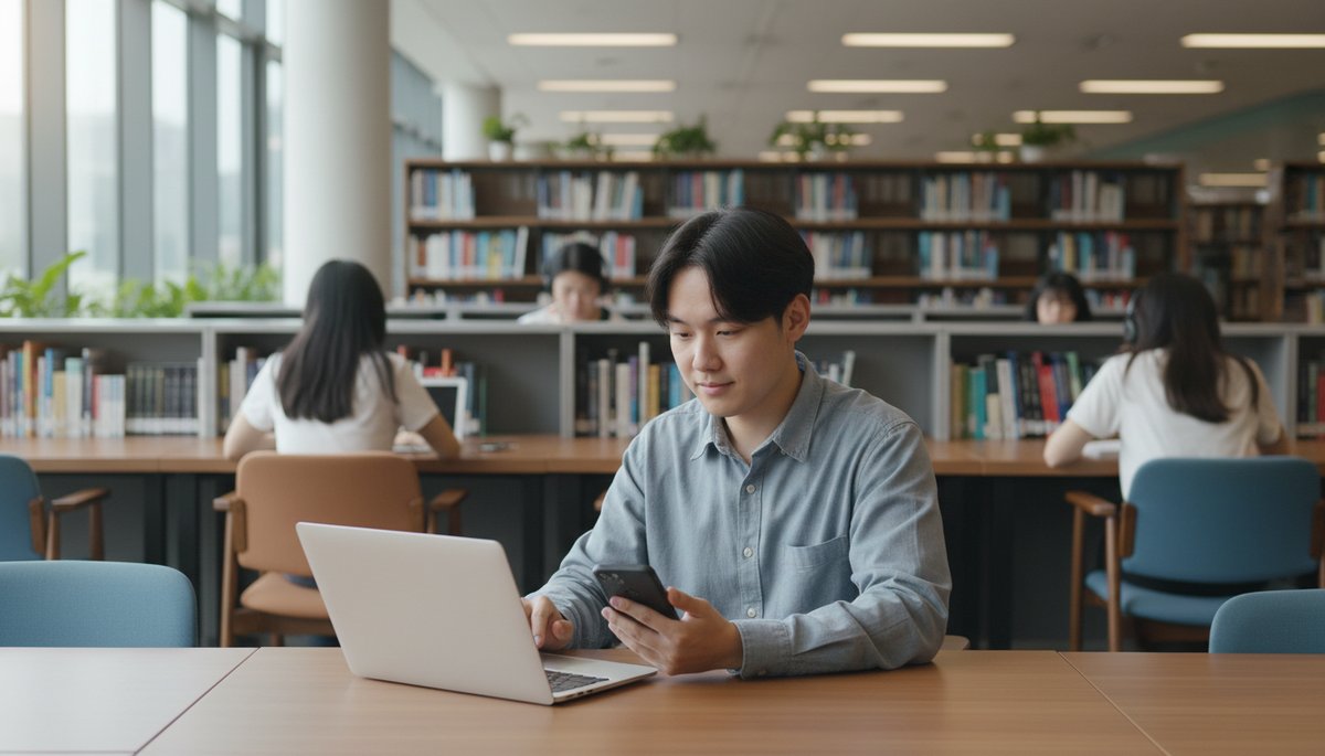 서울 IT 보안센터에서 다중 모니터로 모니터링 중인 한국 보안 운영팀