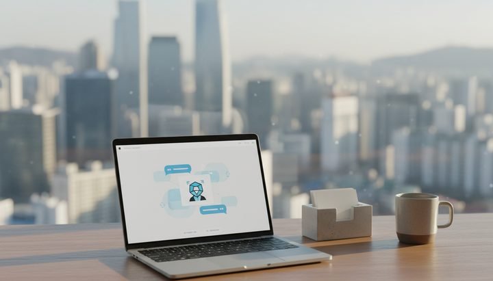 OpenAI GPT-5.4 mini 출시를 보며 노트북으로 작업하는 한국인 직장인