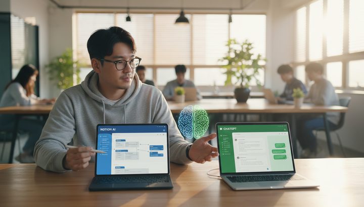 Notion AI와 ChatGPT, 뭐가 다른가요? 관련 이미지