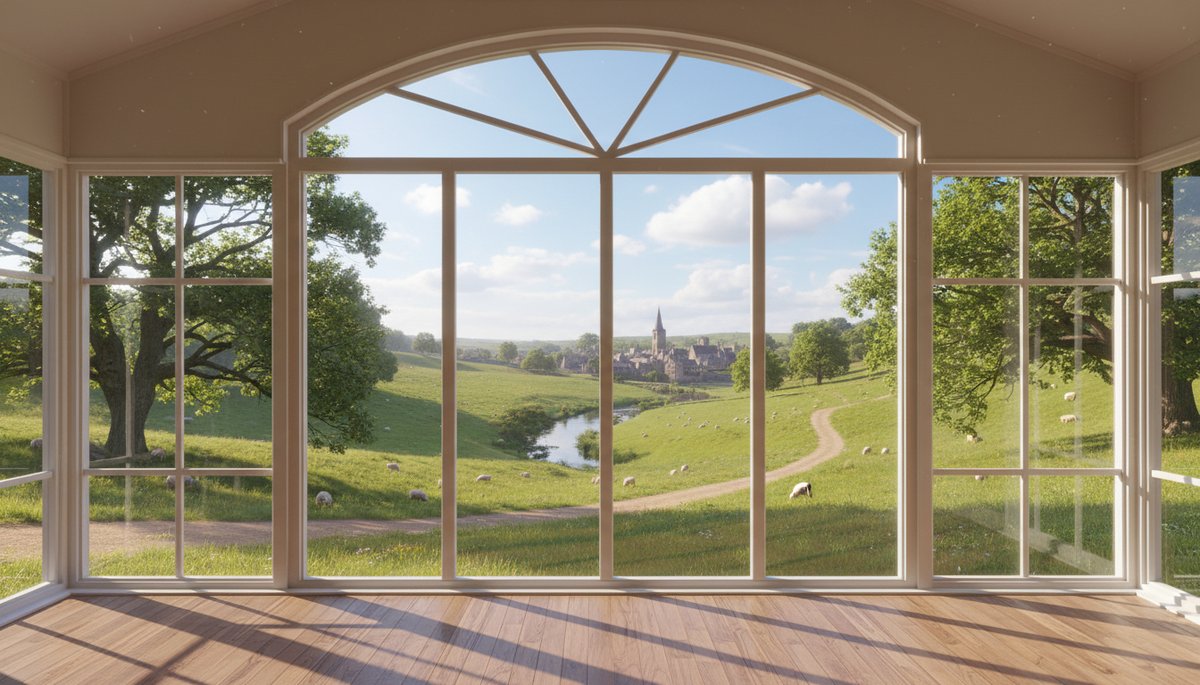 서울 광화문 고층 빌딩에서 AI 뉴스를 확인하는 한국 비즈니스 전문가