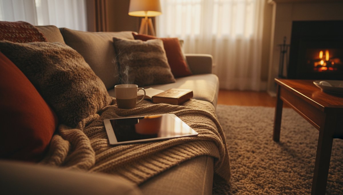 서울 테헤란로 IT 기업 라운지에서 리더십 관련 기사를 읽는 한국 여성 매니저