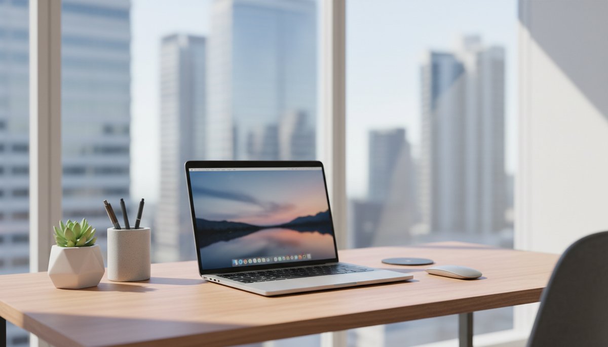 서울 성수동 카페에서 코딩 작업을 하는 한국 개발자