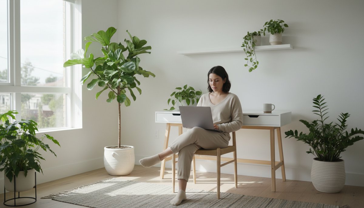 스마트폰과 노트북을 활용해 업무를 동기화하는 한국 직장인