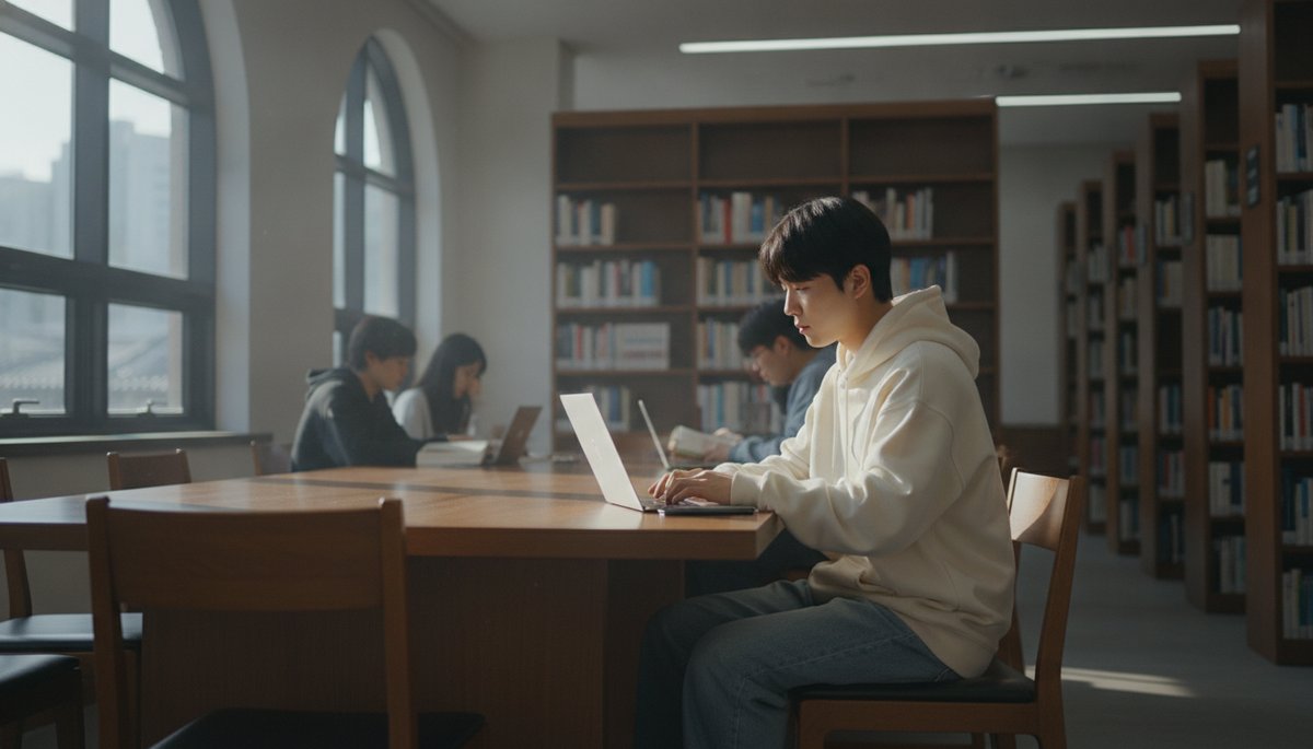 서울 스타트업 오피스에서 AI와 오피스 도구를 활용하는 한국 직장인 팀