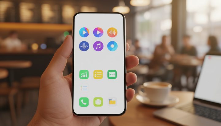 유튜브를 편하게 즐기는 한국인 여성